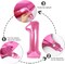 Balloon Numbers 40 Inch 5 Ballon for 5th Birthday Decorations(Pink)